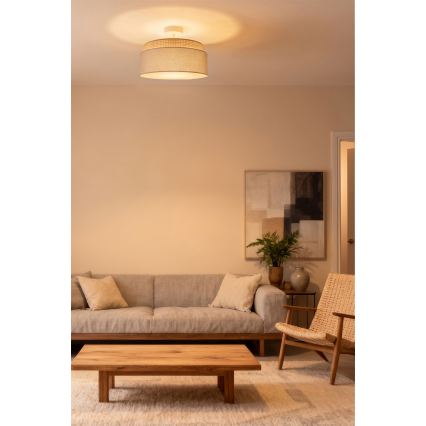 Brilagi - Candeeiro de tecto de sobrepor PADOVA 1xE27/60W/230V Ø 40 cm bege
