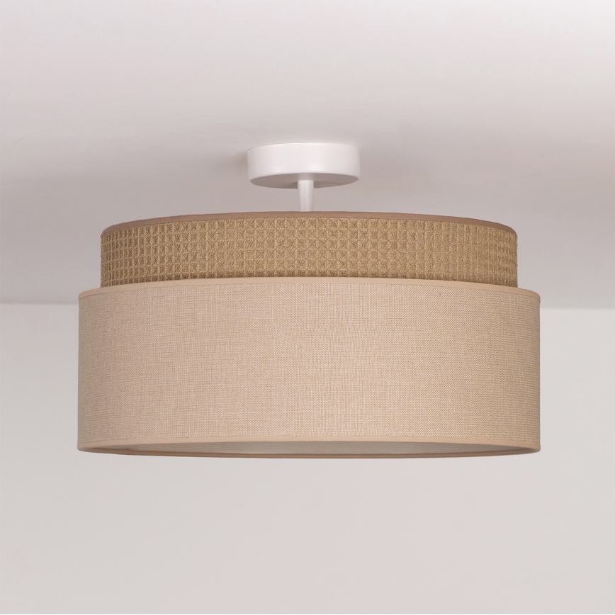 Brilagi - Candeeiro de tecto de sobrepor PADOVA 1xE27/60W/230V Ø 40 cm bege