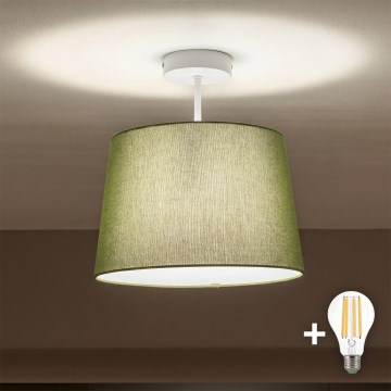 Brilagi - Candeeiro de tecto de superfície LED CERIA 1xE27/60W/230V diâmetro 30 cm branco/verde