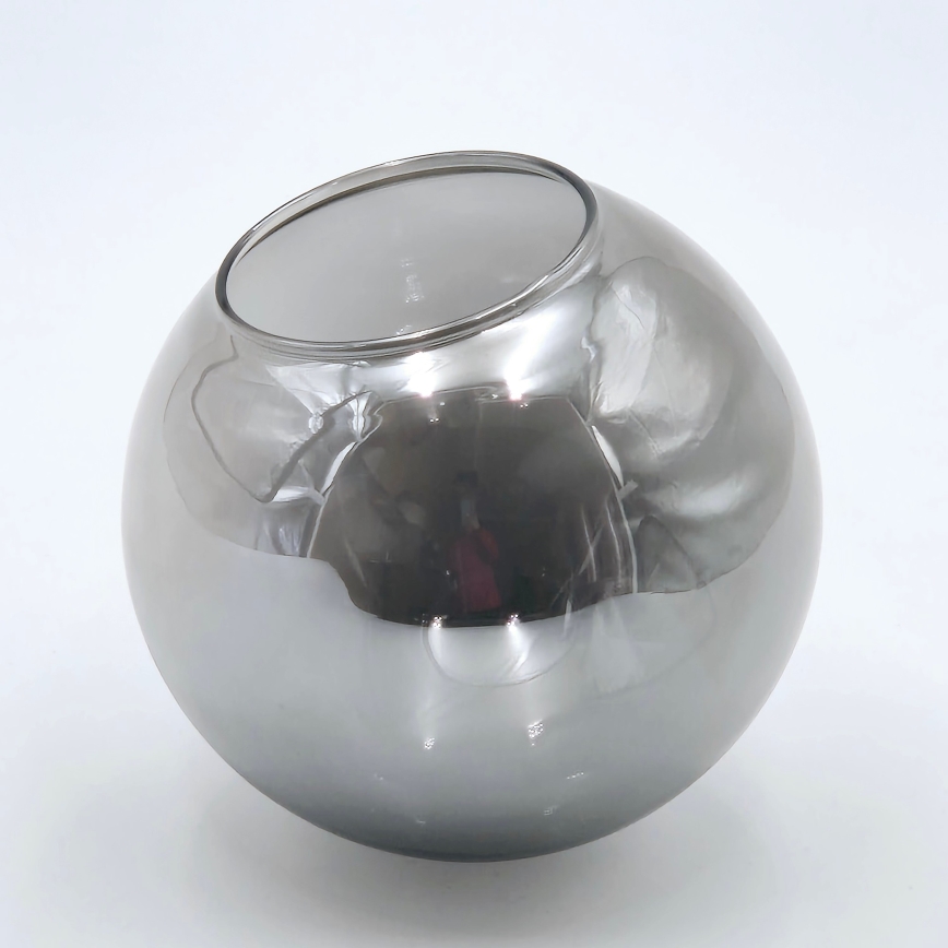 Brilagi - Candeeiro de tecto de superfície MALIVA 6xE14/15W/230V cromo mate/vidro fumado