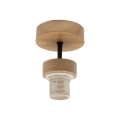 BRILAGI - Candeeiro de tecto de superfície PARTY 1xE27/60W/230V Ø 10 cm carvalho