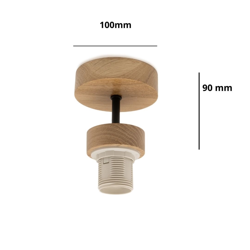 Brilagi - Candeeiro de tecto de superfície PARTY 1xE27/60W/230V Ø 10 cm carvalho