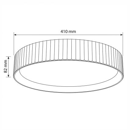 Brilagi - Candeeiro de teto dimerizável LUCIA LED/48W/230V 3000-6500K Ø 41 cm branco + controlo remoto