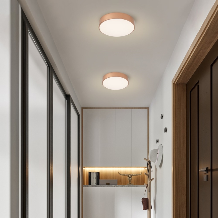 Brilagi - Luminária de teto LED dimerizável POOL LED/36W/230V 3000–6000K, diâmetro 30 cm, bronze + controlo remoto