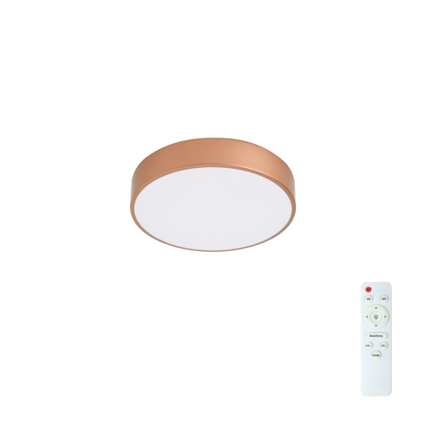 Brilagi - Luminária de teto LED dimerizável POOL LED/36W/230V 3000–6000K, diâmetro 30 cm, bronze + controlo remoto