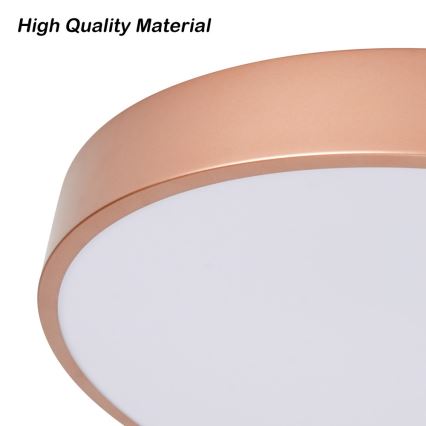 Brilagi - Luminária de teto LED dimerizável POOL LED/36W/230V 3000–6000K, diâmetro 30 cm, bronze + controlo remoto