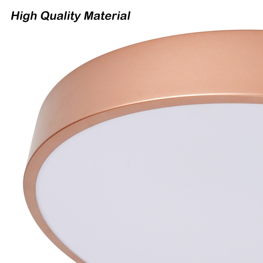 Brilagi - Luminária de teto LED dimerizável POOL LED/36W/230V 3000–6000K, diâmetro 30 cm, bronze + controlo remoto