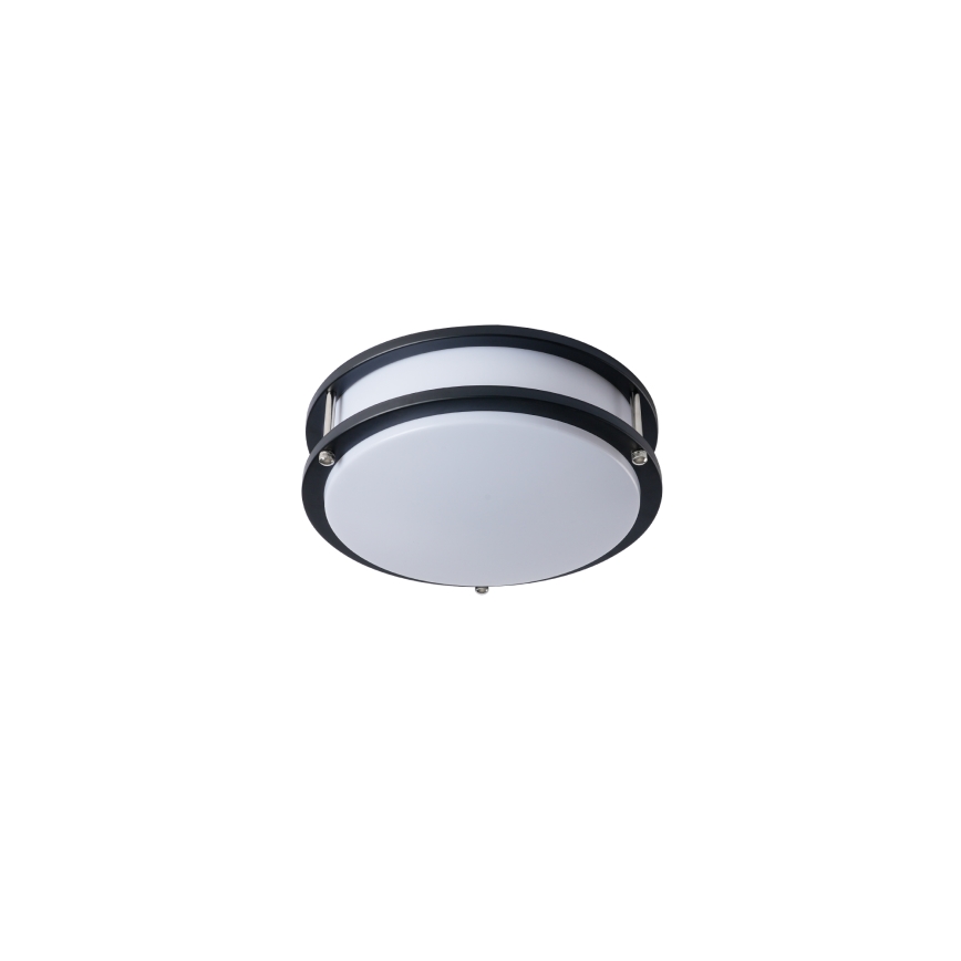 Brilagi - Candeeiro de tecto ELARO 2xE27/40W/230V diâmetro 26 cm preto