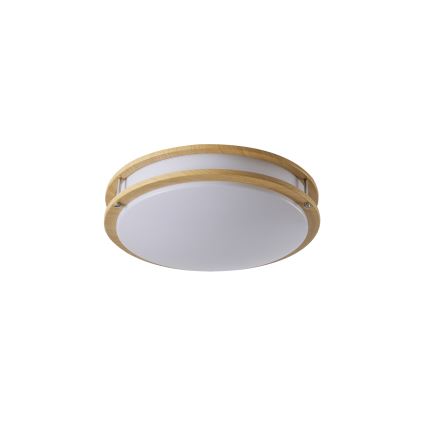 Brilagi - Candeeiro de tecto ELARO 4xE27/40W/230V Ø 41 cm acabamento com efeito madeira