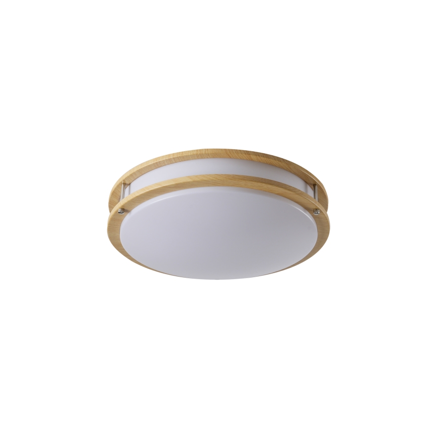 Brilagi - Candeeiro de tecto ELARO 4xE27/40W/230V Ø 41 cm acabamento com efeito madeira