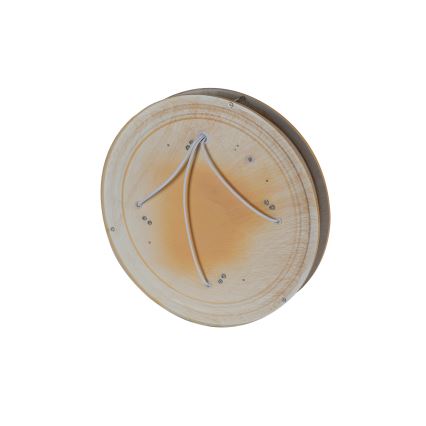 Brilagi - Candeeiro de tecto ELARO 4xE27/40W/230V Ø 41 cm acabamento com efeito madeira