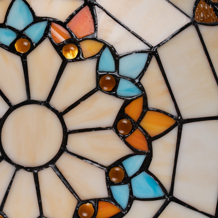 Brilagi - Candeeiro de tecto em vitral estilo Tiffany MIRABELLA 2xE27/60W/230V Ø 40 cm