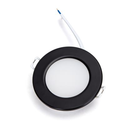 Brilagi - Candeeiro de tecto embutido LED para casa de banho 24W/230V 3000K preto IP65