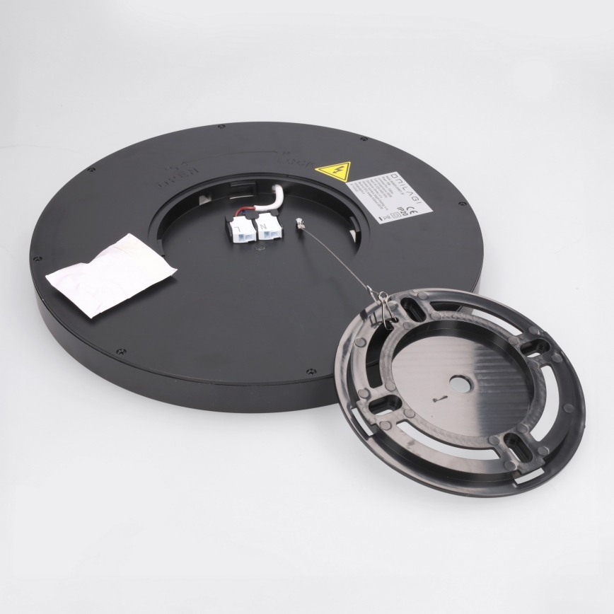Brilagi - Luminária de teto LED ESTELA LED/18W/230V Ø 30 cm preta