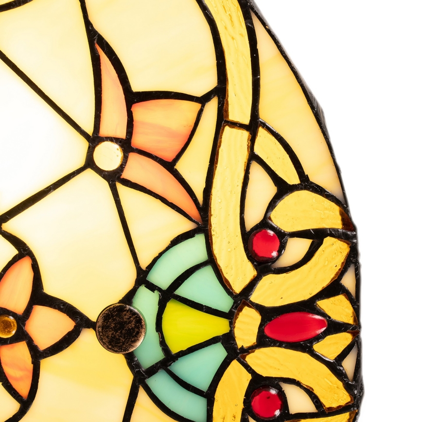 Brilagi - Candeeiro de tecto estilo Tiffany em vitral MIRABELLA 3xE27/60W/230V, diâmetro 40 cm