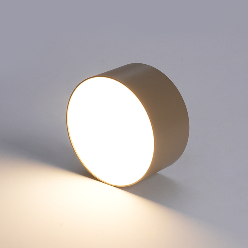 BRILAGI - Luminária de teto LED para exterior FORIS LED/20W/230V diâmetro 15 cm bege IP44