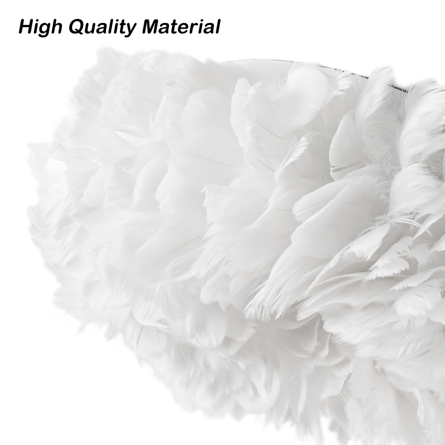 Brilagi - Candeeiro de tecto FEATHER 3xE27/40W/230V Ø 40 cm branco