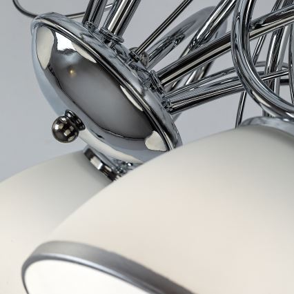 Brilagi - Candeeiro de tecto fixo FRED 5xE27/60W/230V diâmetro 59 cm cromado brilhante