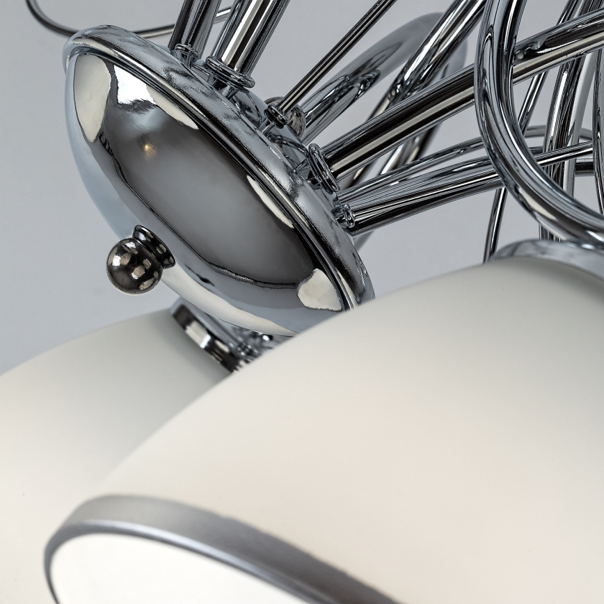 Brilagi - Candeeiro de tecto fixo FRED 5xE27/60W/230V diâmetro 59 cm cromado brilhante