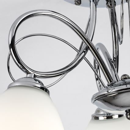 Brilagi - Candeeiro de tecto FRED 3xE27/60W/230V Ø 59 cm cromado polido