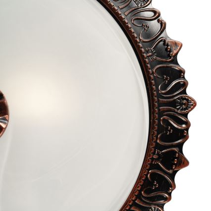 BRILAGI - Candeeiro de tecto FRESCO 2xE27/40W/230V Ø 30 cm, acabamento bronze