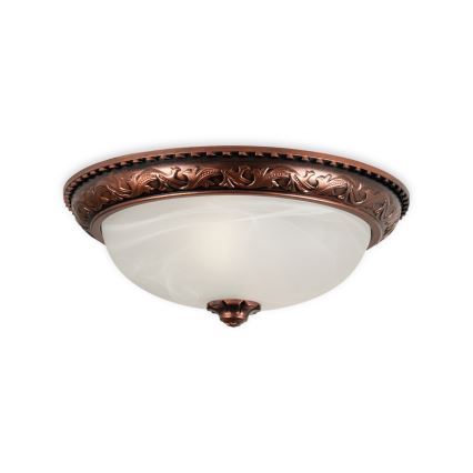 Brilagi - Candeeiro de tecto FRESCO 2xE27/40W/230V Ø 30 cm, acabamento em cobre