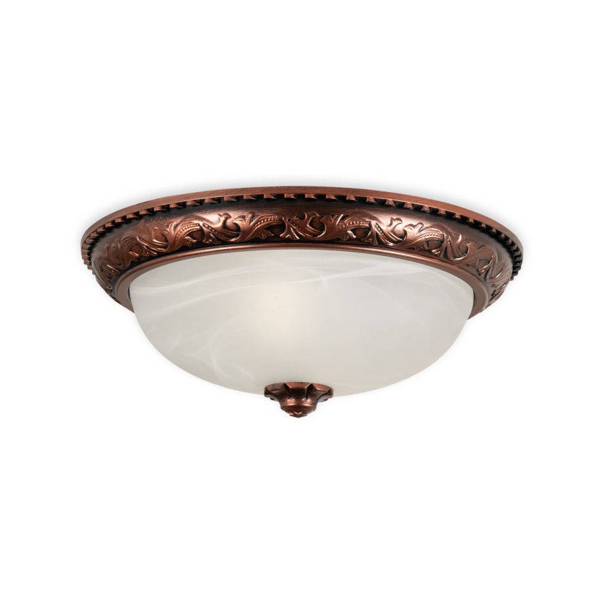 Brilagi - Candeeiro de tecto FRESCO 2xE27/40W/230V Ø 30 cm, acabamento em cobre