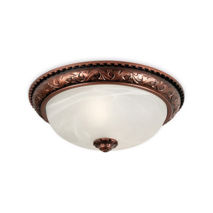 Brilagi - Candeeiro de tecto FRESCO 2xE27/40W/230V Ø 30 cm, acabamento em cobre