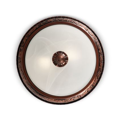 Brilagi - Candeeiro de tecto FRESCO 2xE27/40W/230V Ø 30 cm, acabamento em cobre