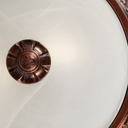 Brilagi - Candeeiro de tecto FRESCO 2xE27/40W/230V Ø 30 cm, acabamento em cobre