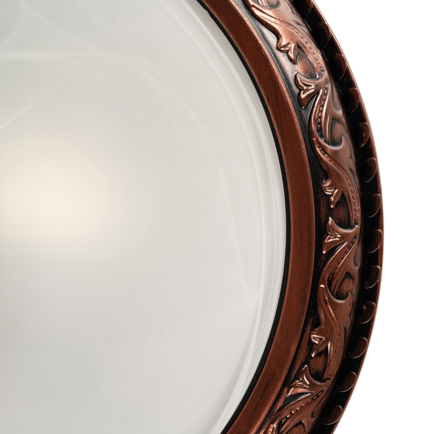 Brilagi - Candeeiro de tecto FRESCO 2xE27/40W/230V Ø 30 cm, acabamento em cobre