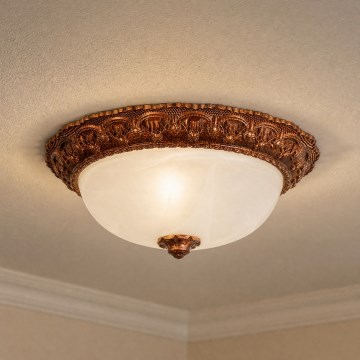Brilagi - Candeeiro de tecto FRESCO 2xE27/40W/230V Ø 30 cm dourado