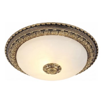 Brilagi - Candeeiro de tecto FRESCO 2xE27/40W/230V Ø 30 cm latão