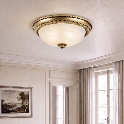 BRILAGI - Candeeiro de tecto FRESCO 2xE27/40W/230V Ø 30 cm latão