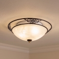 BRILAGI - Candeeiro de tecto FRESCO 2xE27/40W/230V Ø 43 cm castanho