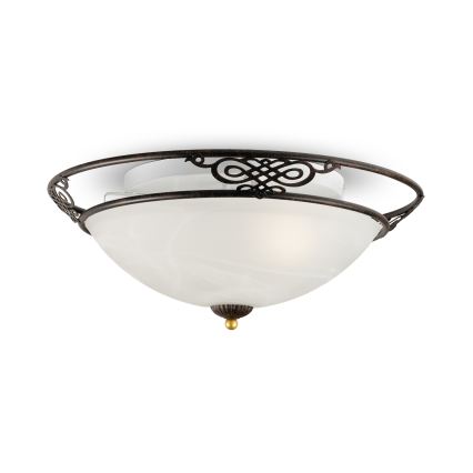 BRILAGI - Candeeiro de tecto FRESCO 2xE27/40W/230V Ø 43 cm castanho