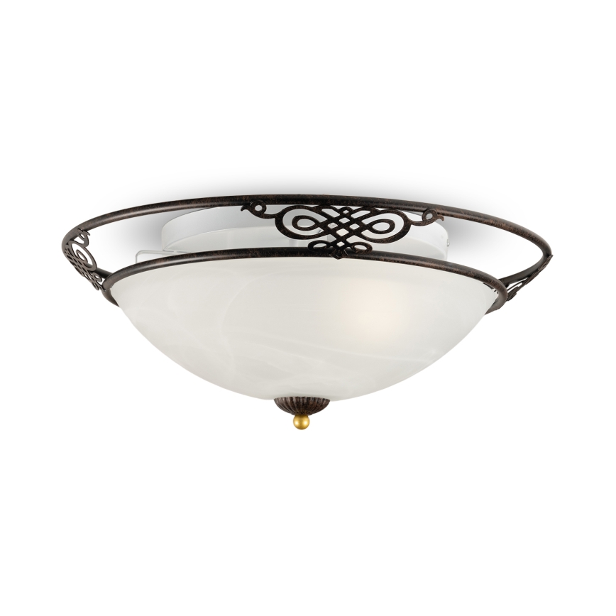 BRILAGI - Candeeiro de tecto FRESCO 2xE27/40W/230V Ø 43 cm castanho