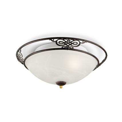 BRILAGI - Candeeiro de tecto FRESCO 2xE27/40W/230V Ø 43 cm castanho