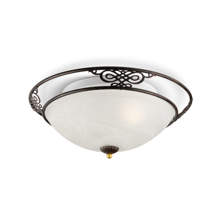BRILAGI - Candeeiro de tecto FRESCO 2xE27/40W/230V Ø 43 cm castanho