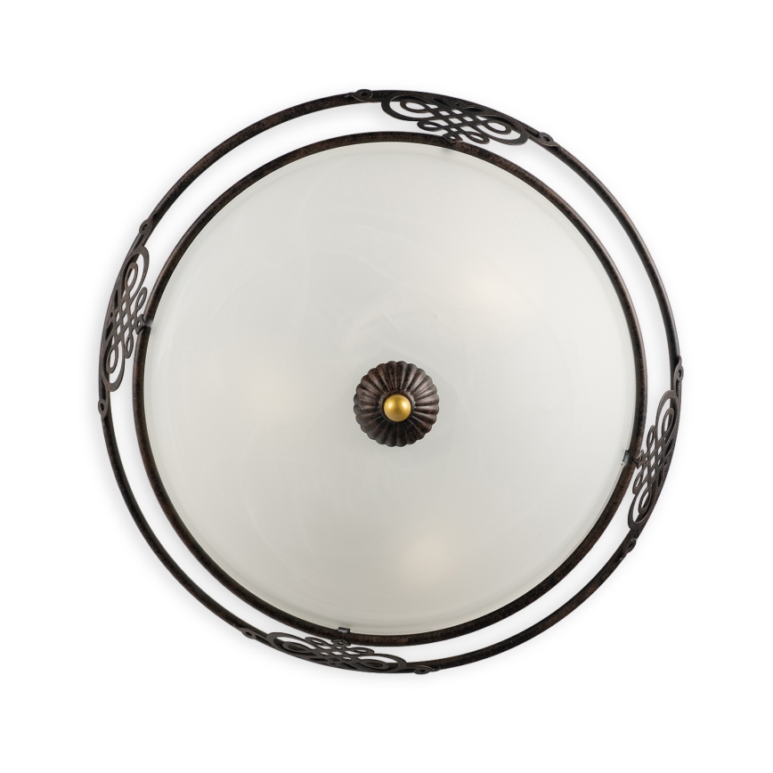 BRILAGI - Candeeiro de tecto FRESCO 2xE27/40W/230V Ø 43 cm castanho
