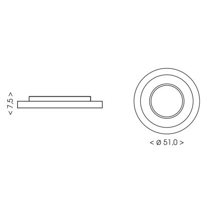 BRILAGI - LED Candeeiro de tecto infantil ASTRO LED/80W/230V 3000/4500/6000K Ø 51 cm