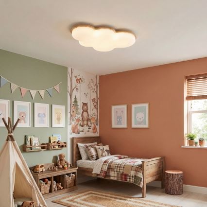 Brilagi - Candeeiro de tecto infantil CLOUD LED/54W/230V branco