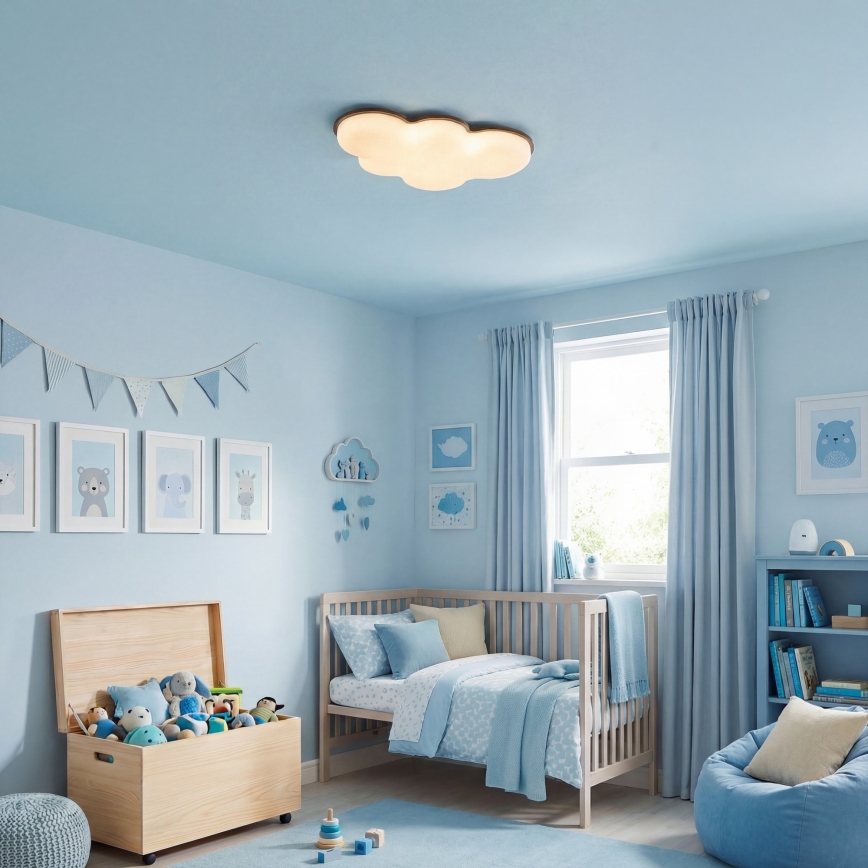 Brilagi - Candeeiro de tecto infantil CLOUD LED/54W/230V branco