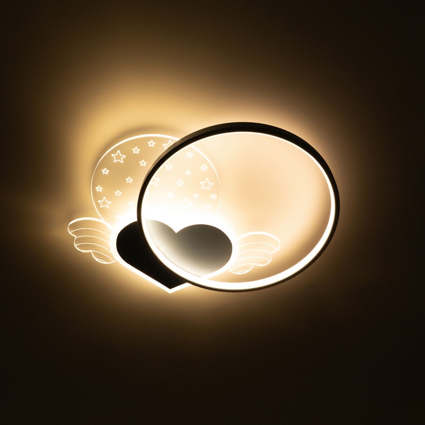 Brilagi - Candeeiro de tecto infantil LED LOVE LED/48W/230V 3000/4500/6000K azul