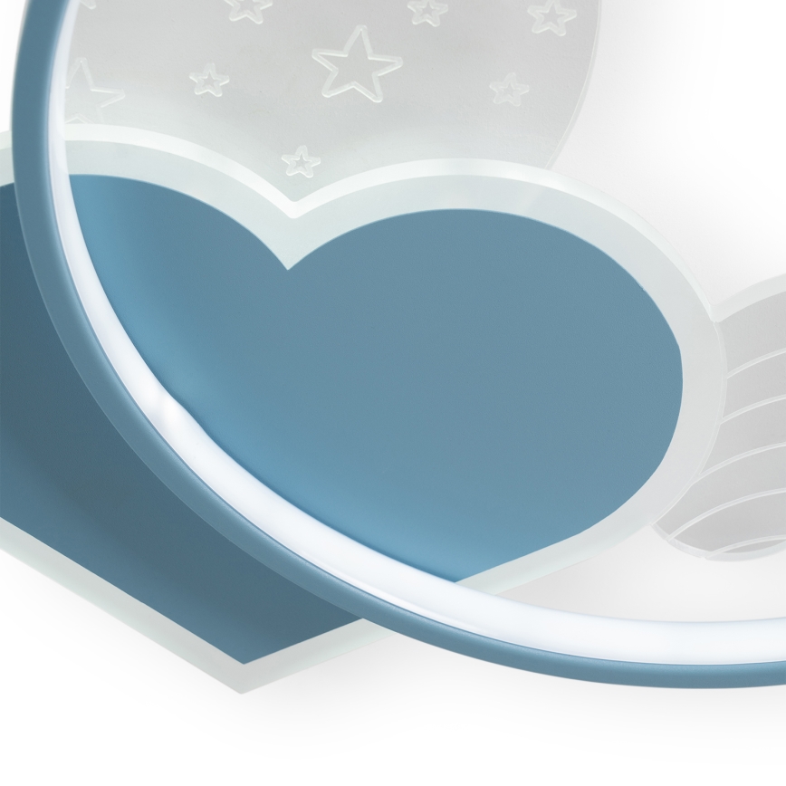 Brilagi - Candeeiro de tecto infantil LED LOVE LED/48W/230V 3000/4500/6000K azul