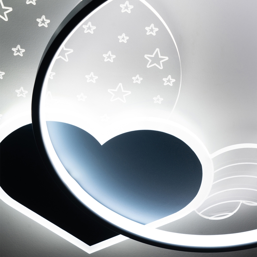 Brilagi - Candeeiro de tecto infantil LED LOVE LED/48W/230V 3000/4500/6000K azul