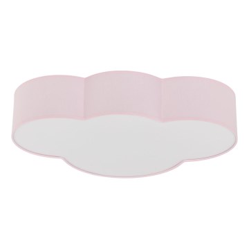 Brilagi - Candeeiro de tecto infantil NIMBUS 4xE27/15W/230V 46x63 cm rosa