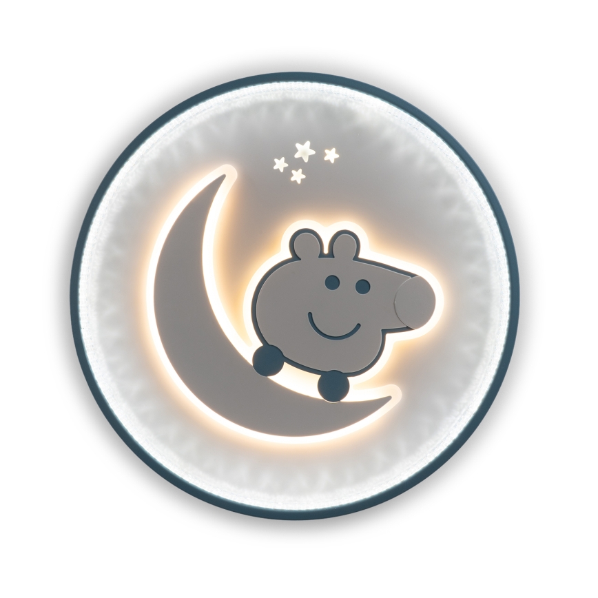 Brilagi - Candeeiro de tecto infantil LED PIGGY LED/70W/230V 3000/4500/6000K Ø 45 cm