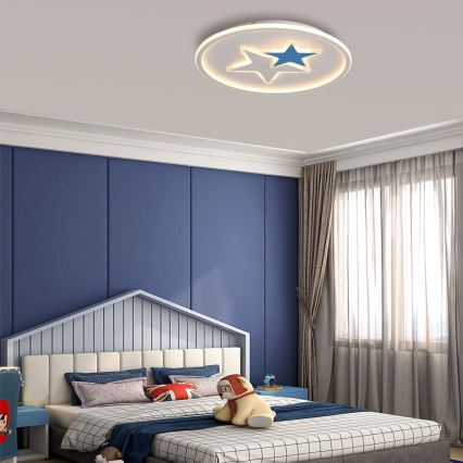 Brilagi - Candeeiro de tecto infantil STARS LED/35W/230V Ø 53 cm