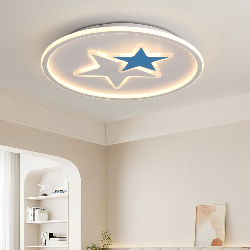 Brilagi - Candeeiro de tecto infantil STARS LED/35W/230V Ø 53 cm